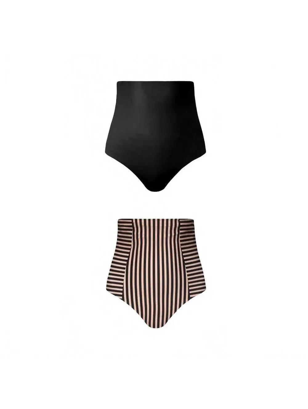 Baiia Valencia Reversible Bikini Bottoms High Waist Striped Women's AU10 US6 NWT